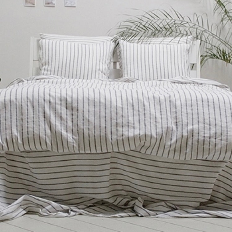 Linen Stripe Bedding