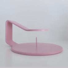 Load image into Gallery viewer, pink candle holder on a white background
