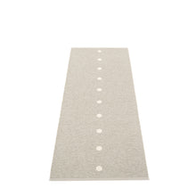 Load image into Gallery viewer, grey peg rug with small white dots on a white floor
