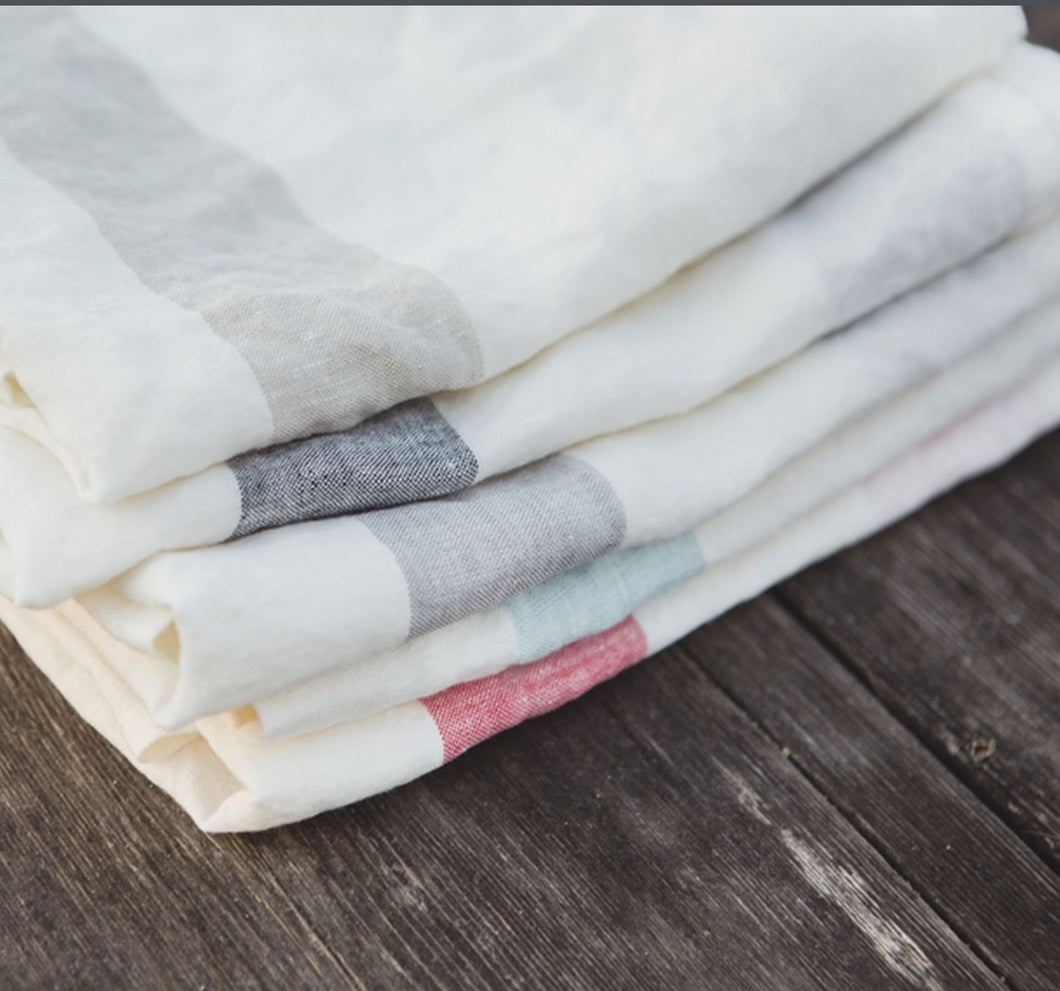 Libeco Linen Porticcio Tea-Towel (Turquoise)