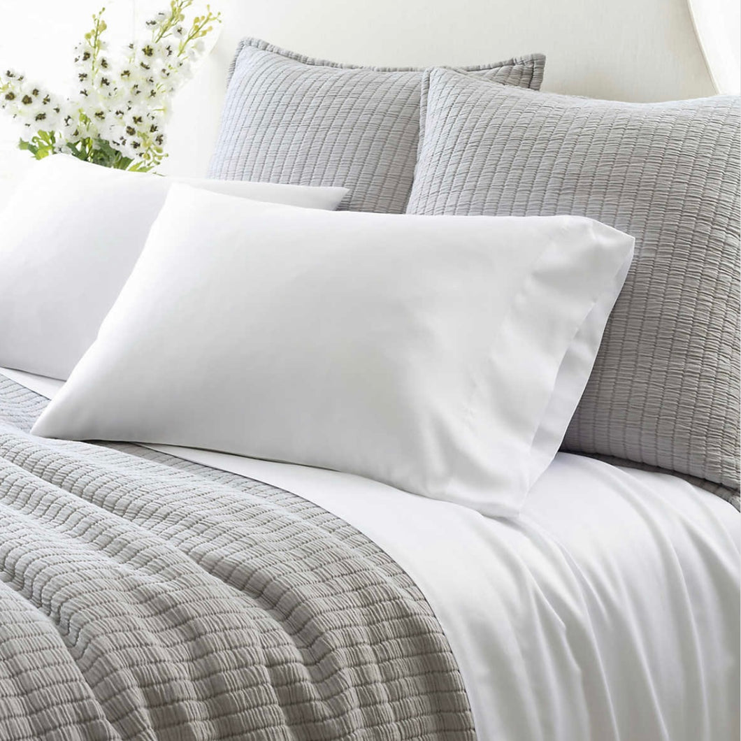 Silken Solid White Sheet Set by Pine Cone Hill