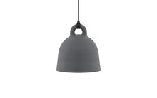 Load image into Gallery viewer, Matte grey Normann Copenhagen bell light in a white space
