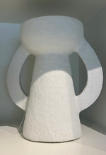Load image into Gallery viewer, tall paper mache pot ona white shelf
