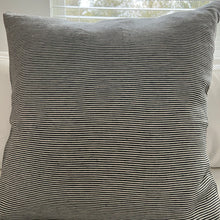 Load image into Gallery viewer, striped libeco pillow placed in front of a window
