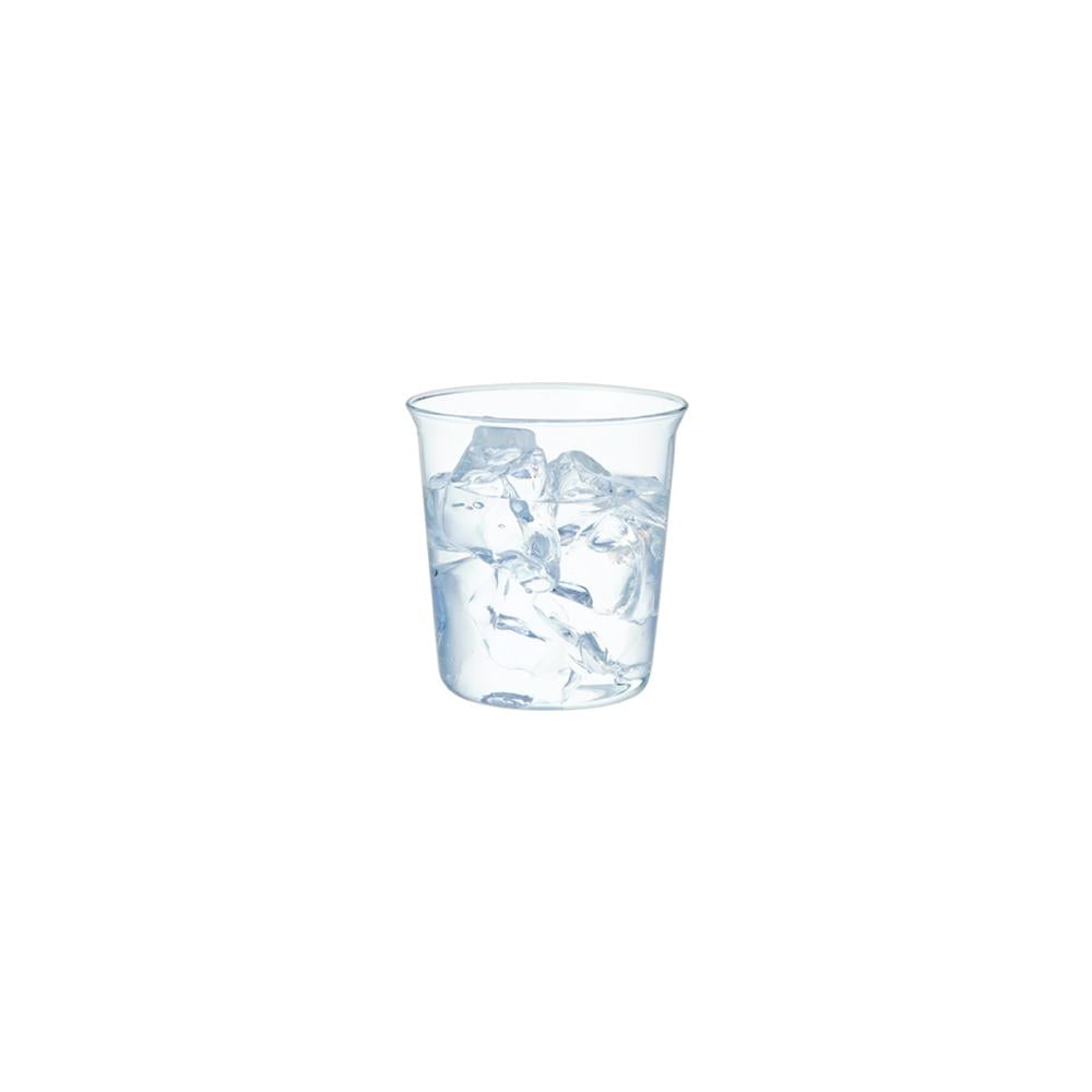 kinto water glass with water in it