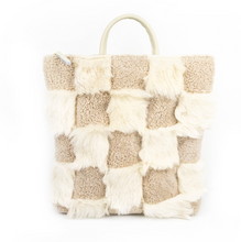 Load image into Gallery viewer, tofu checkered backpack on a white background
