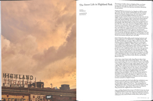 Load image into Gallery viewer, Highland theatre sunset photo and story that goes with the picture on the right
