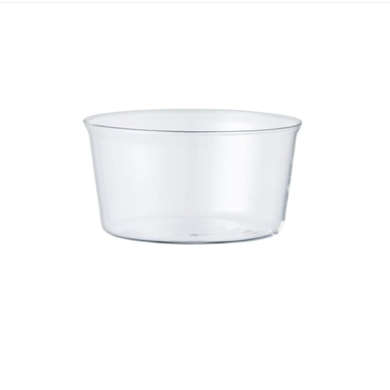 kinto glass cast bowl on a white background