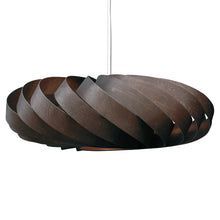 Load image into Gallery viewer, brown large pendant on a white wall
