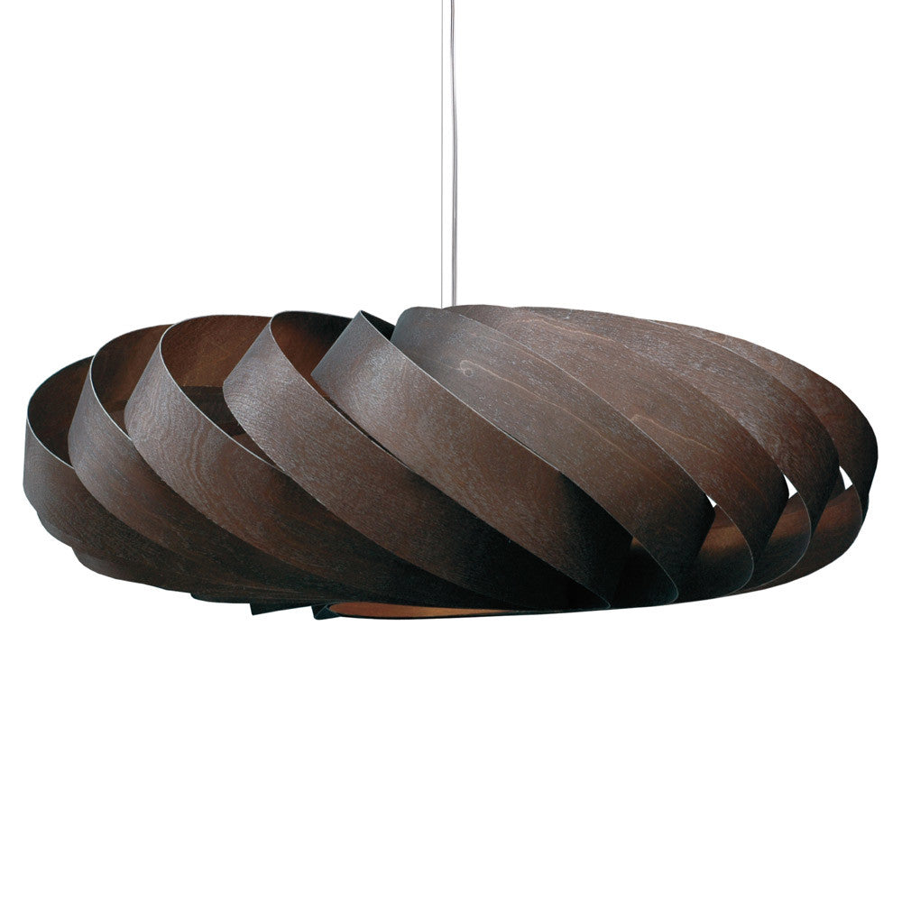 brown large pendant on a white wall