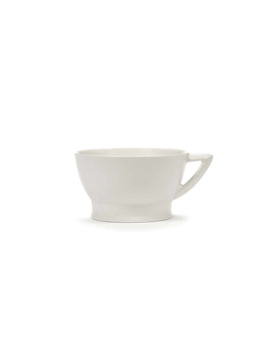 one side view of the porcelain cup